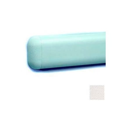 Pawling Wall Guard W/Rounded Top & Bottom Edges, Aluminum Retainer, 2-516"H x 12'L, Pearl WG-3-12-361